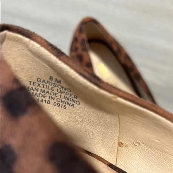 Nine West Brown Leopard Print Women's Shoes - Picture 7 of 8